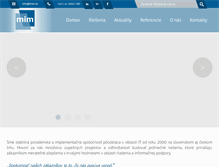 Tablet Screenshot of mim.sk